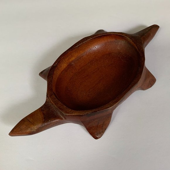 Monkey Pod Box Turtle Wood Trinket Carved Pineapple Hawaii Tiki Decor Jewelry - Picture 6 of 10